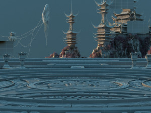 temple Model 3D