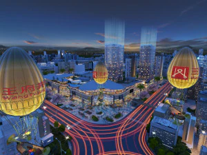 왕푸징 쇼핑센터 3D 모델