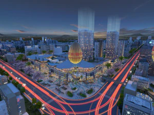 wangfujing shopping center 3D Model