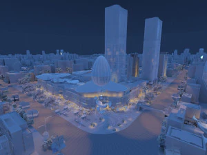 wangfujing shopping center 3D Model