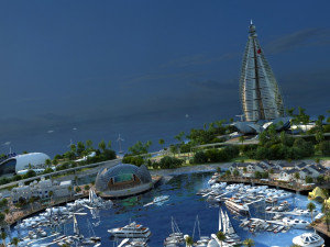 harbour of santoria 3D मॉडल
