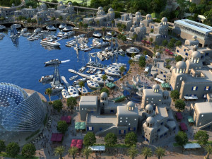 harbour of santoria Modelo 3D