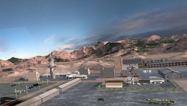 military base 3D Model .c4d .max .obj .3ds .fbx .stl .blend 