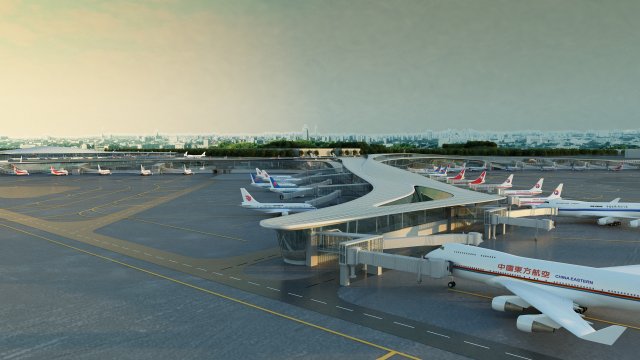 airport 3Dモデル .c4d .max .obj .3ds .fbx .stl .blend 