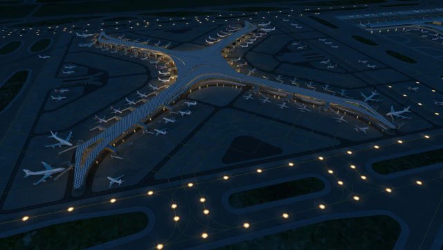 аеропорт 3D Модель .c4d .max .obj .3ds .fbx .stl .blend