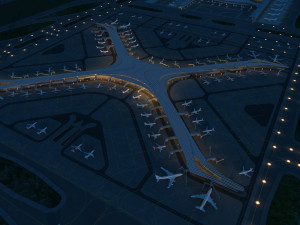 airport Modello 3D
