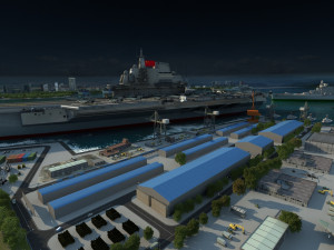 Naval port 3D Model