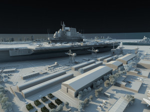 Naval port 3D Model