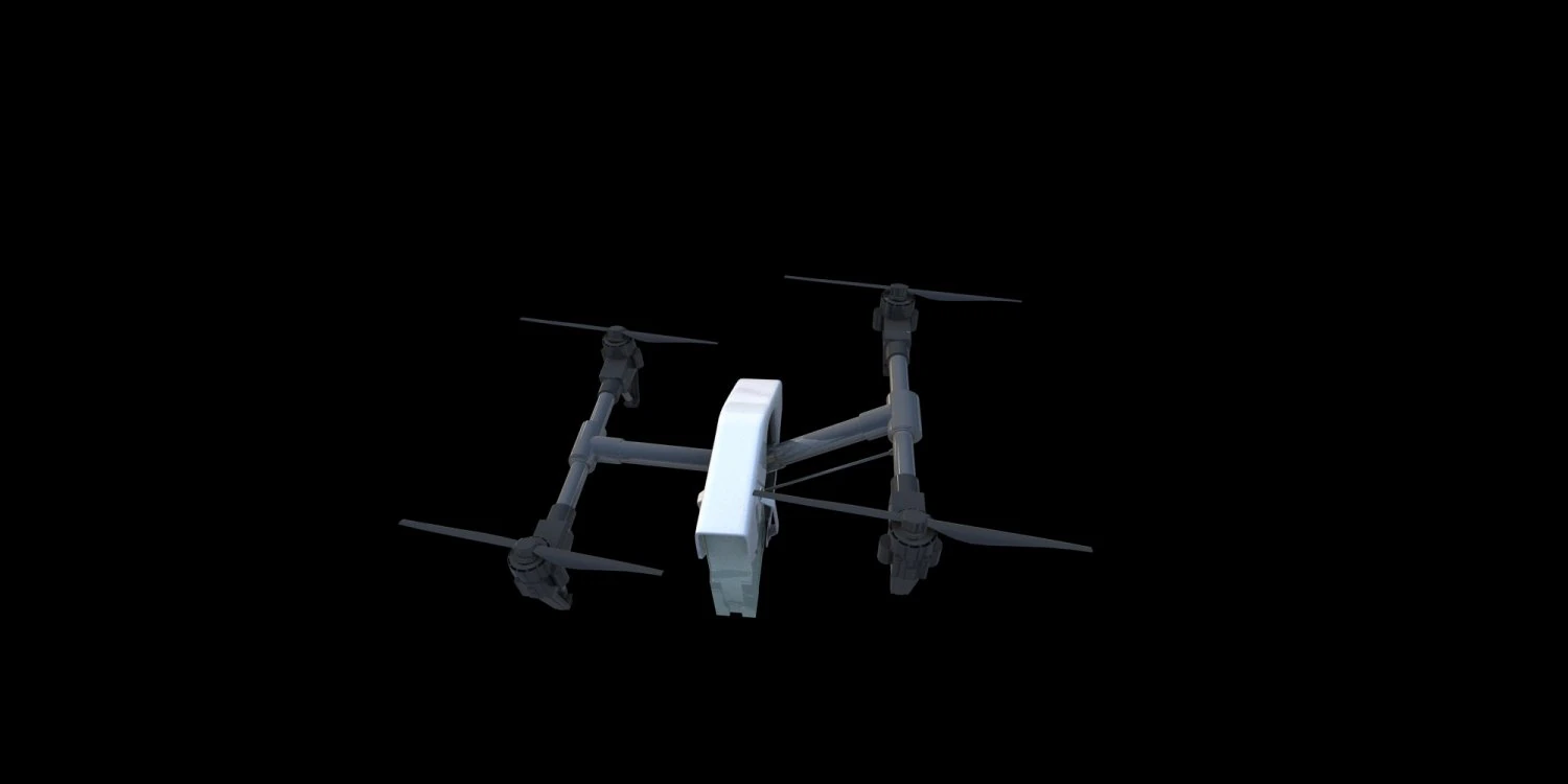 Drone 3D Model .c4d .max .obj .3ds .fbx .stl .blend 