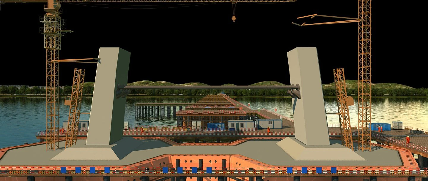 다리를 건설하세요 3D 모델 .c4d .max .obj .3ds .fbx .stl .blend 