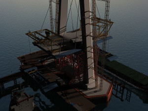 Build the bridge 3D Model