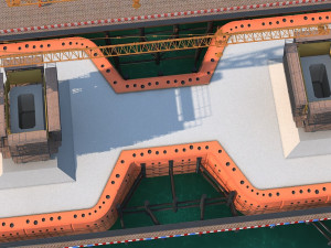 Build the bridge Modelo 3D