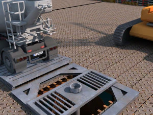 Bangun jembatan Model 3D