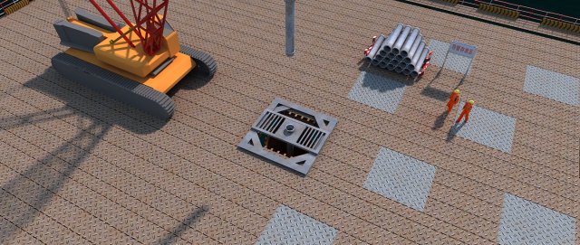 Build the bridge 3D Модель .c4d .max .obj .3ds .fbx .stl .blend 