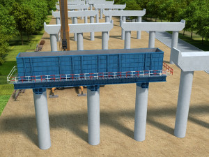 Build the bridge Modelo 3D