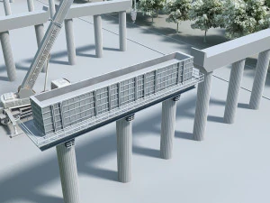 Build the bridge 3D Model