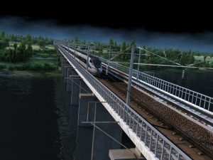 High-speed rail 3D Model