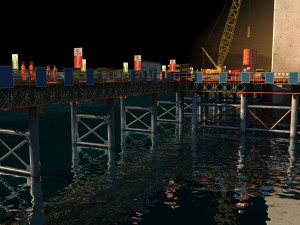 Build the bridge 3D Model