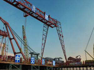 Build the bridge Modelo 3D