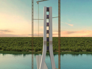 Build the bridge 3Dモデル
