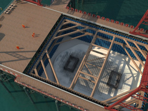 Build the bridge 3D मॉडल