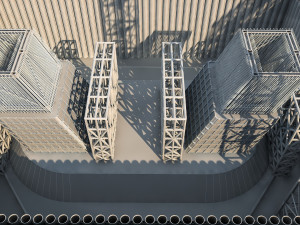 Build the bridge 3D मॉडल