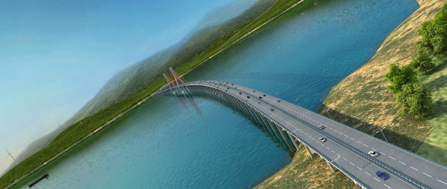 Bridge 3D Модель .c4d .max .obj .3ds .fbx .stl .blend 