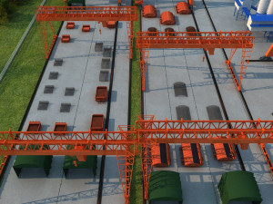 Build the bridge 3Dモデル