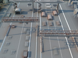 Build the bridge 3Dモデル
