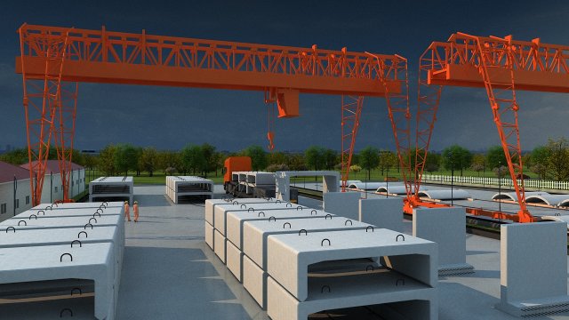 Build the bridge 3D Model .c4d .max .obj .3ds .fbx .stl .blend 