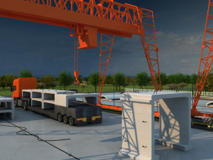 Build the bridge 3D Model