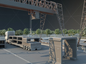 Build the bridge 3D Model