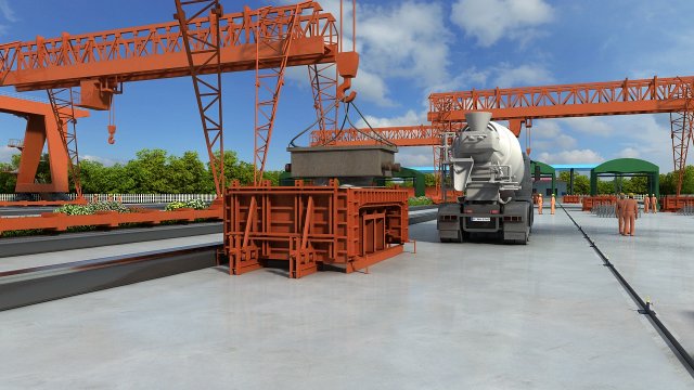 Build the bridge 3D Модель .c4d .max .obj .3ds .fbx .stl .blend 