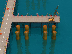 Build the bridge Modelo 3D