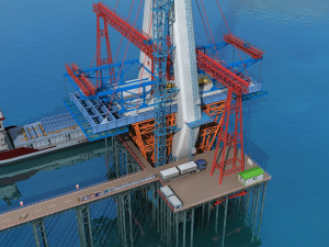 Build the bridge 3D Model