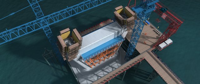 Build the bridge Model 3D .c4d .max .obj .3ds .fbx .stl .blend 