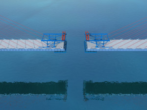 Build the bridge Modelo 3D