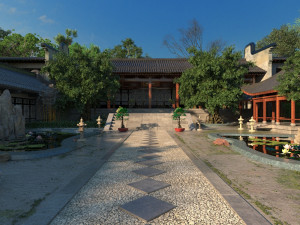 Ancient school 3D Model