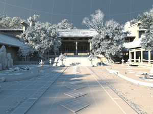 Ancient school 3D Model