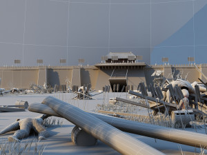 Ancient battlefield 3D Model