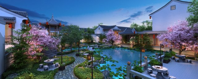 Garden 3D Model .c4d .max .obj .3ds .fbx .stl .blend