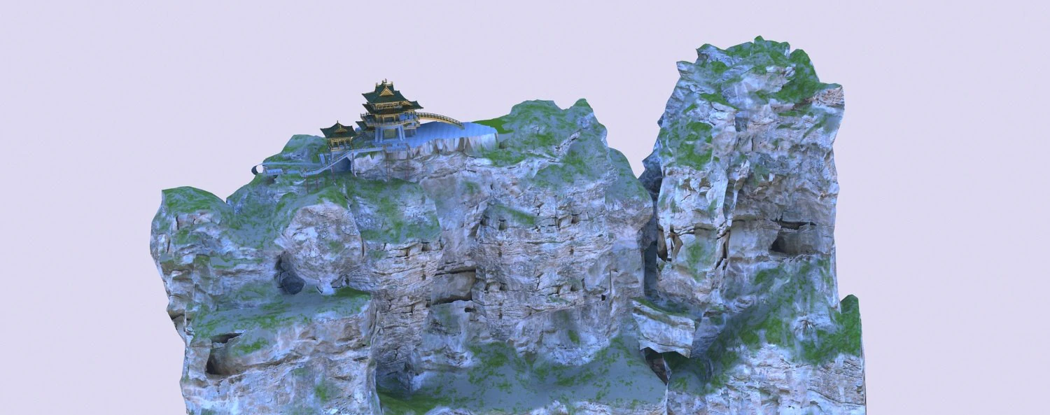 Ancient temple 3D Model .c4d .max .obj .3ds .fbx .stl .blend 