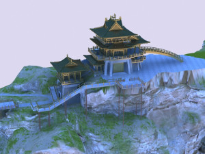 Ancient temple Model 3D