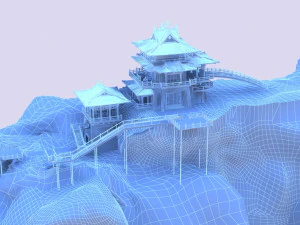 Ancient temple 3D Model