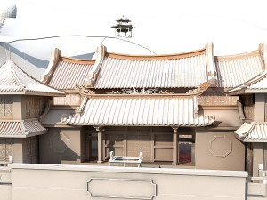 Ancient temple Model 3D