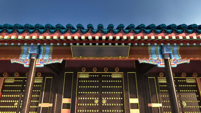 Ancient building 3D Model .c4d .max .obj .3ds .fbx .stl .blend