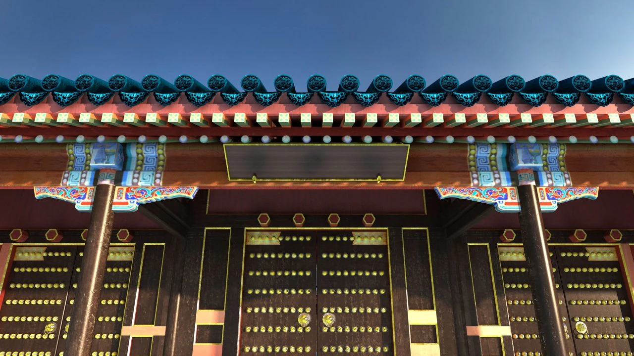 Ancient building 3D Model .c4d .max .obj .3ds .fbx .stl .blend