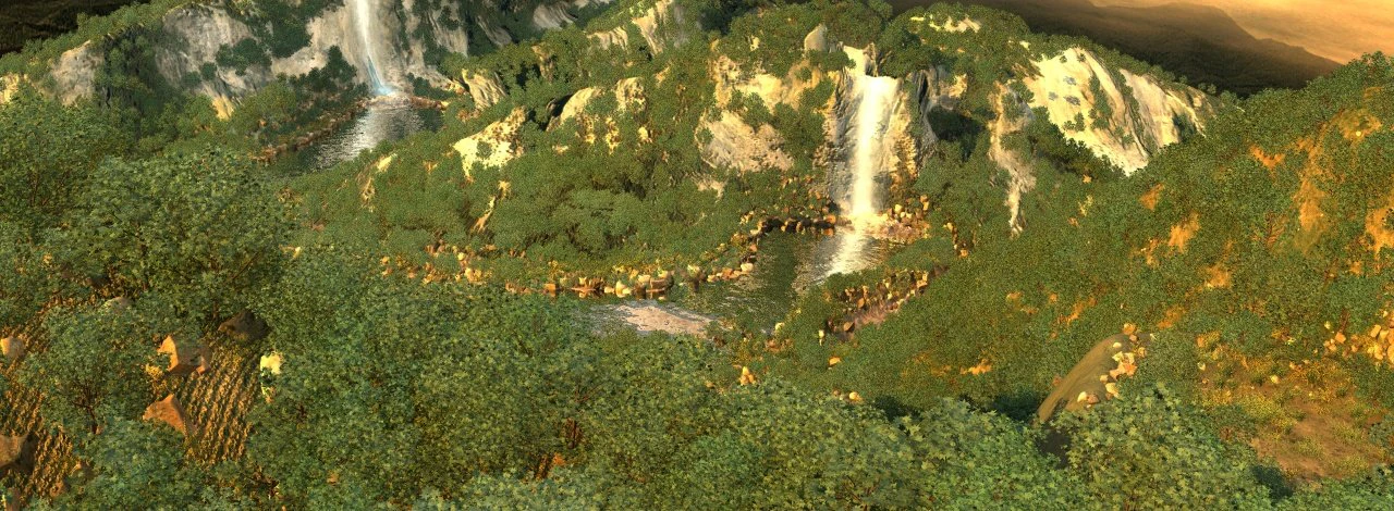 Waterfall 3D Model .c4d .max .obj .3ds .fbx .stl .blend 