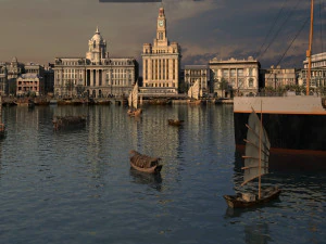 Shanghai Bund 3D Model