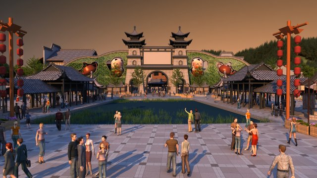 Amusement park 3D 모델 .c4d .max .obj .3ds .fbx .stl .blend 